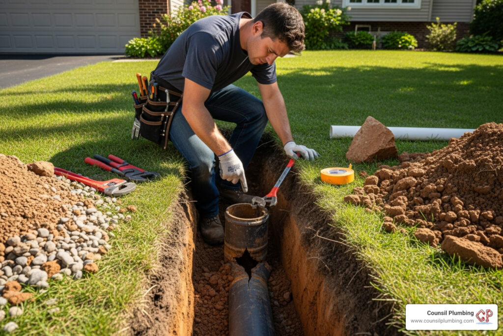 sewer line repair Los Gatos