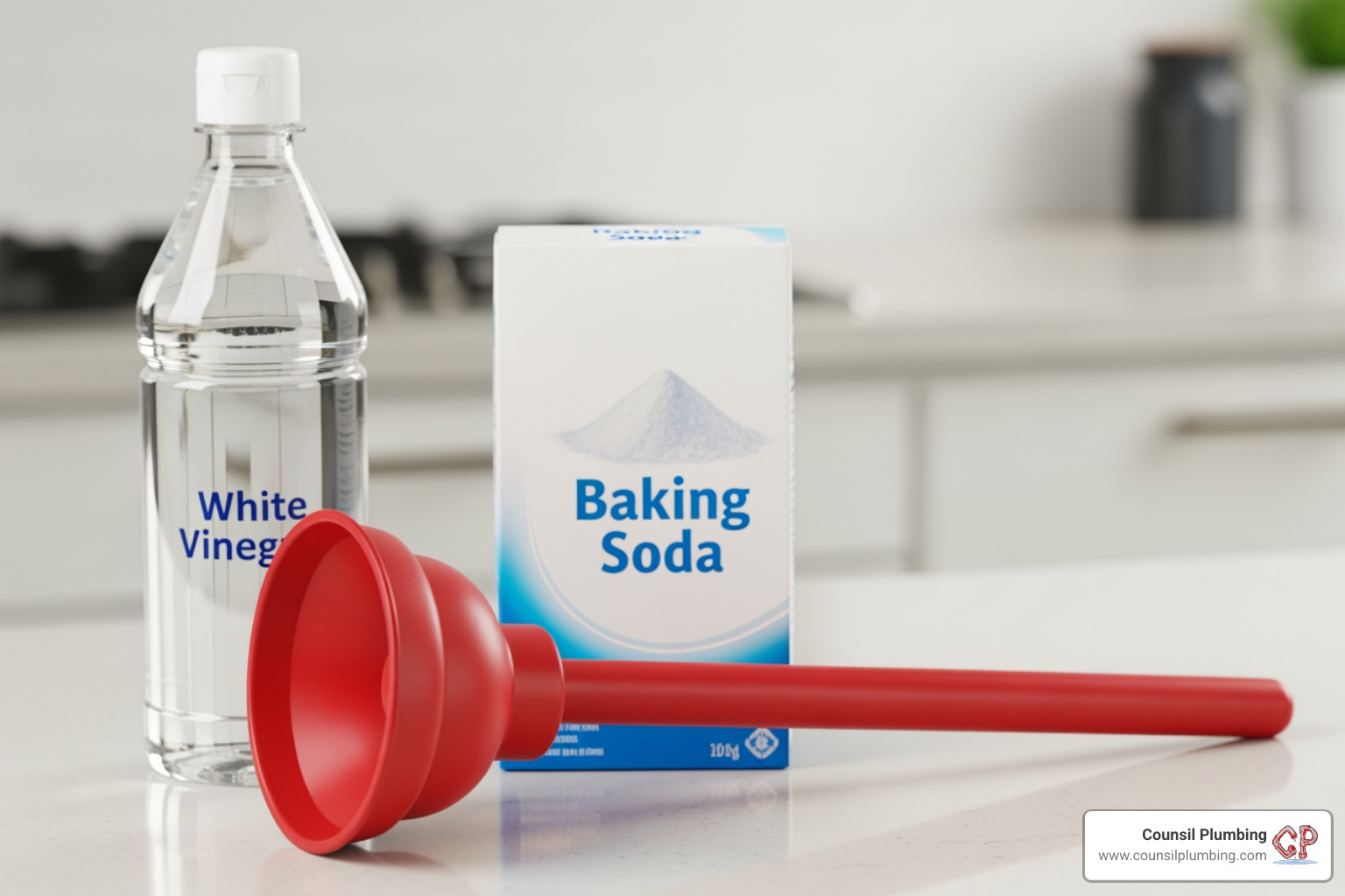 DIY drain cleaning tools like a plunger, baking soda, and vinegar - Clogged shower drain DIY drain cleaning tools like a plunger, baking soda, and vinegar - Clogged shower drain